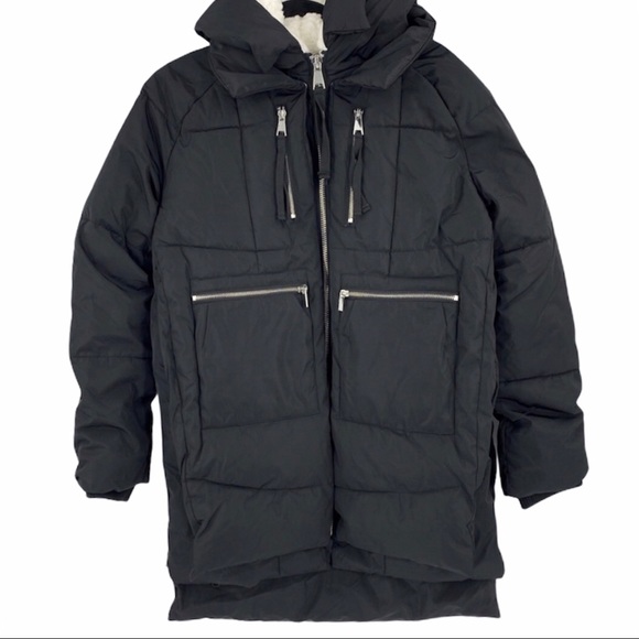 BAGATELLE Sport Puffer Jacket Utility Sherpa Hood - Picture 2 of 12